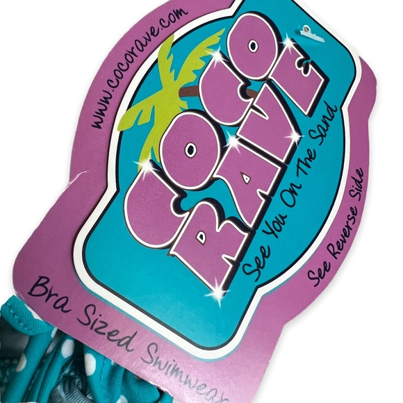 NEW COCO RAVE Women's Classic Cut Polka Dot Bikini Bottom Skort Swimsuit Size XL - Picture 5 of 9